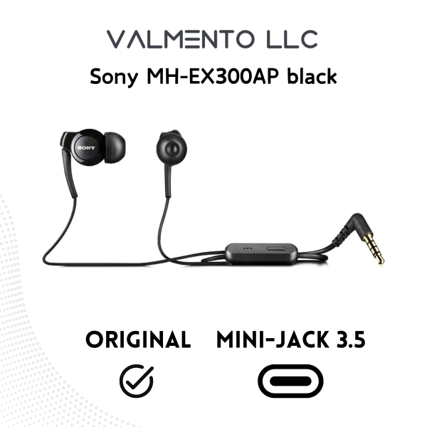 Sony MH-EX300AP – In-Ear Kopfhörer – Schwarz